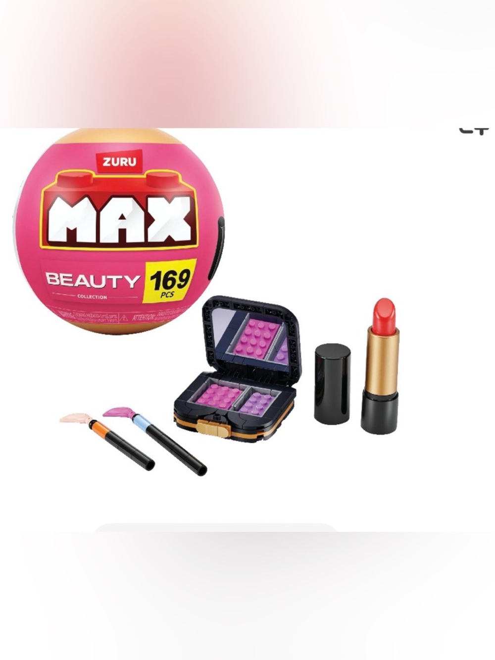 💄🧱 New! ZURU Max BEAUTY Building Bricks~ Sealed. 169 pcs LIPSTICK & EYE SHADOW
